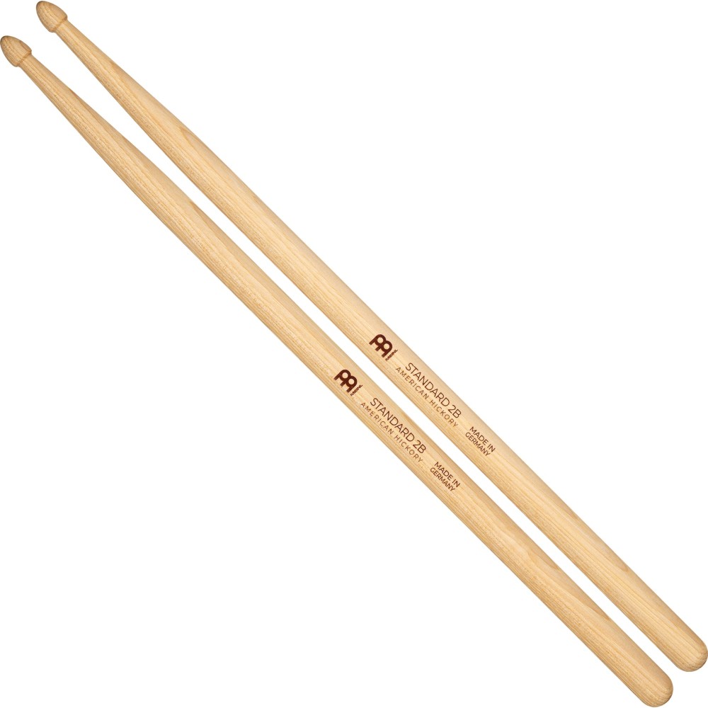 Барабанні палички MEINL Standard 2B Hickory Wood Tip Drum Stick SB144