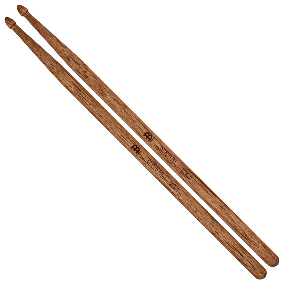 Барабанні палички MEINL Stick & Brush Waxed 5B Hickory Wood Tip Drum Stick SB702