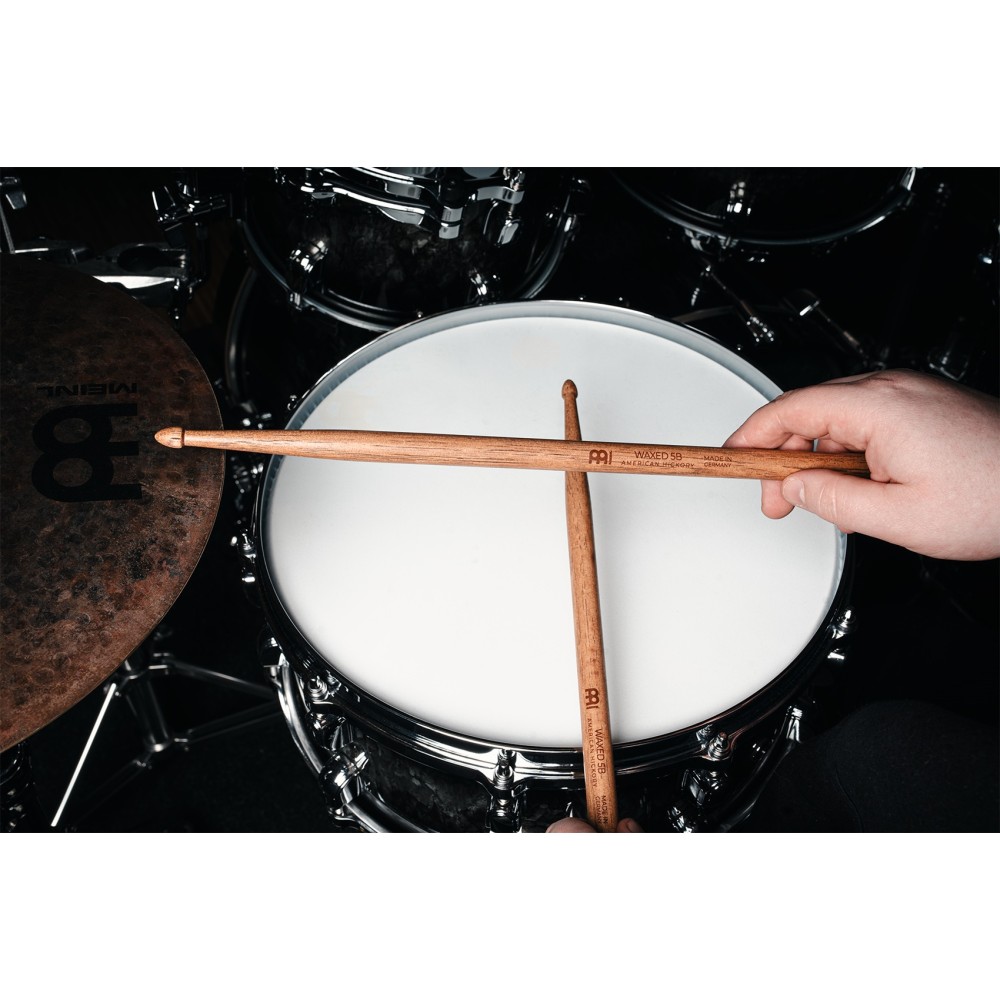Барабанні палички MEINL Stick & Brush Waxed 5B Hickory Wood Tip Drum Stick SB702 Барабанні палички MEINL Stick & Brush Waxed 5B Hickory Wood Tip Drum Stick SB702
