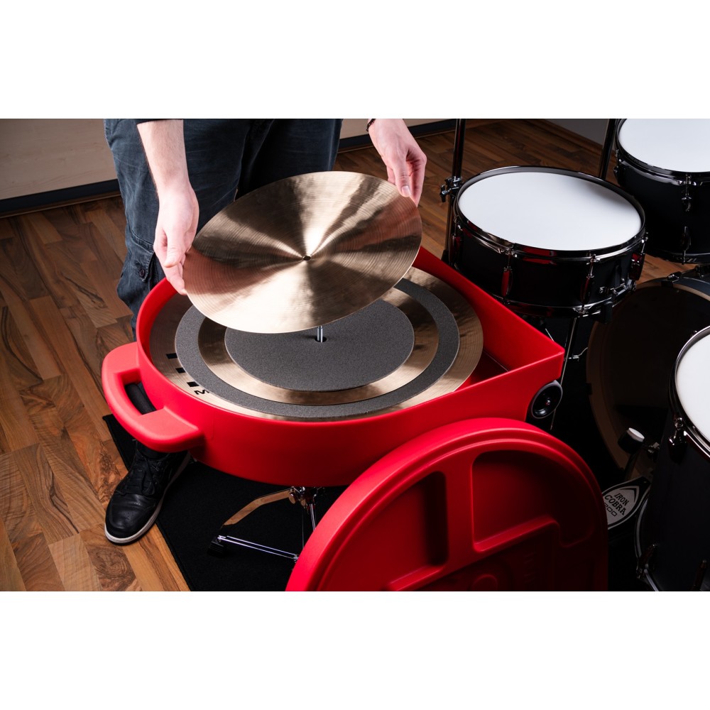 22" Кейс для тарілок MEINL Professional Cymbal Case Trolley Red MCC22R-TR