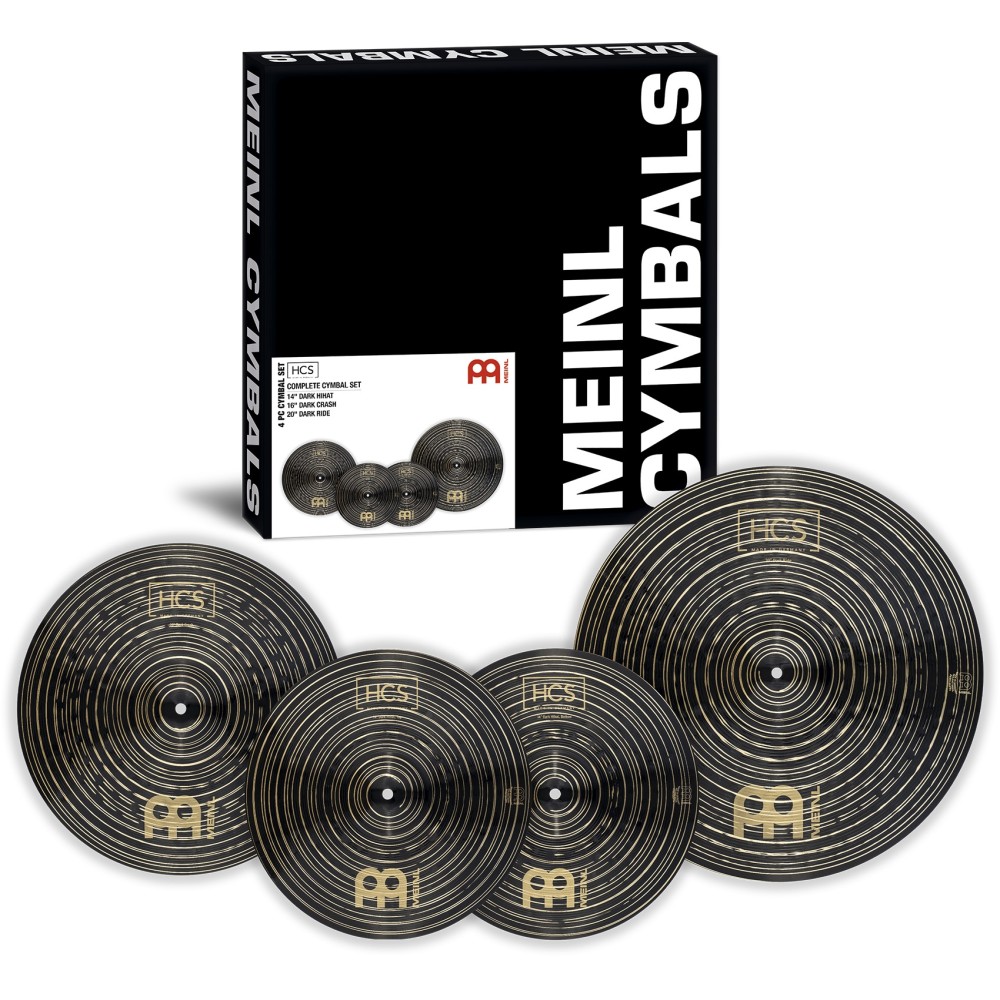 MEINL Cymbals HCS Dark 14/16/20 Complete Cymbal Set HCSD141620