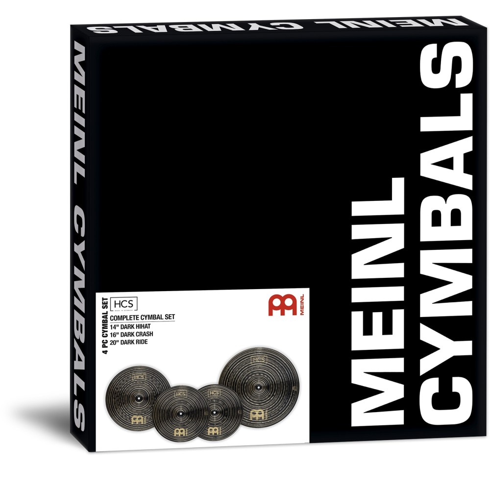 MEINL Cymbals HCS Dark 14/16/20 Complete Cymbal Set HCSD141620