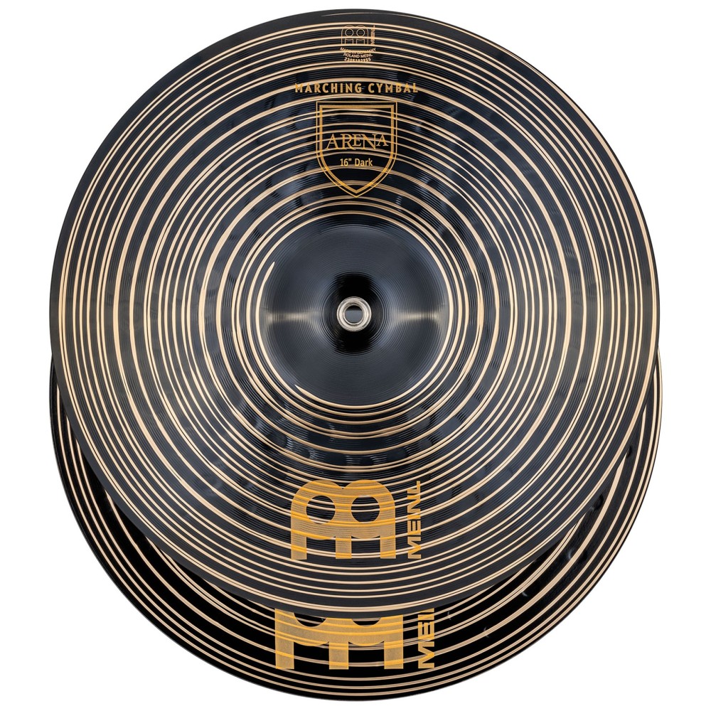 16" MEINL Marching Professional Arena Dark Hand Cymbals B12 (Pair)