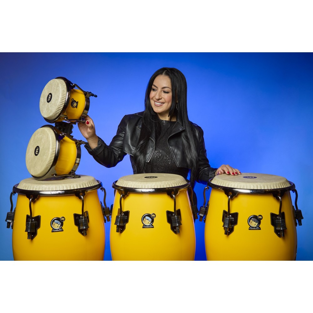Бонги MEINL Percussion Artist Series Alexandra Alban Signature Sunrise Yellow Bongo AA400SY Бонги MEINL Percussion Artist Series Alexandra Alban Signature Sunrise Yellow Bongo AA400SY