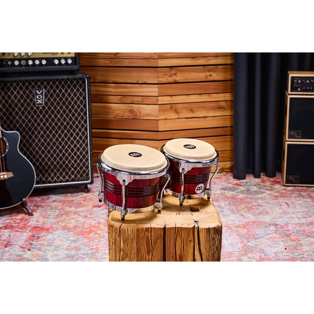 Бонги MEINL WB200WRP-CH Marathon© Exclusive Series Wood Bongo Wine Red