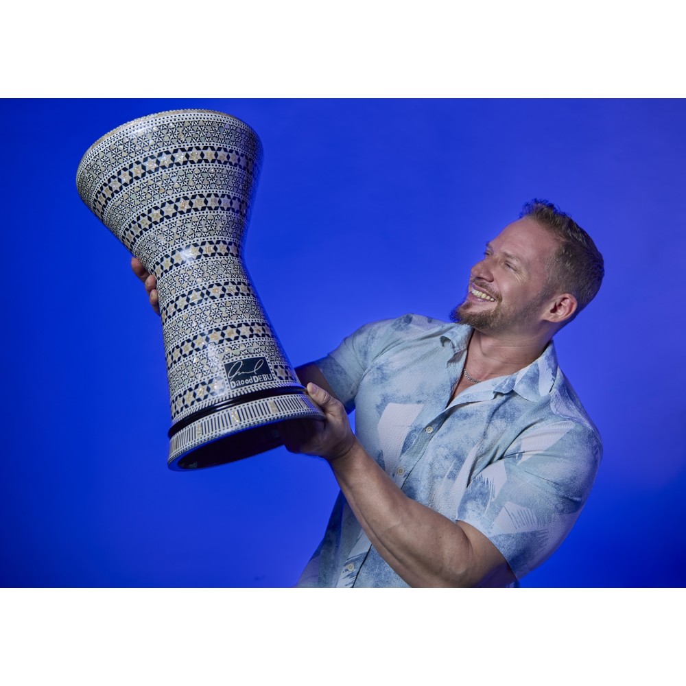 Думбек MEINL Percussion Daood Debu Signature Artisan Edition White Pearl Doumbek AEED6