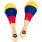 Маракаси MEINL Rawhide Maracas Traditional Colombia Flag MSM3CO