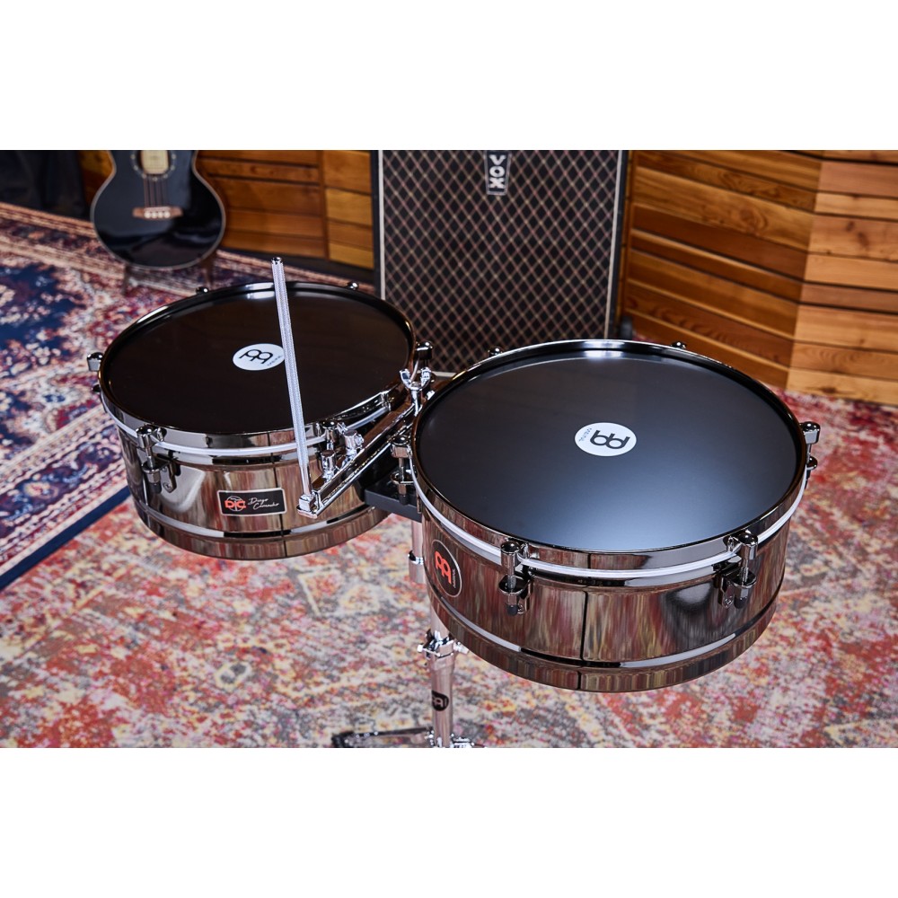 Тімбалес MEINL Artist Series "Diego Camacho" Timbales 14" & 15" Black Diamond DC1415