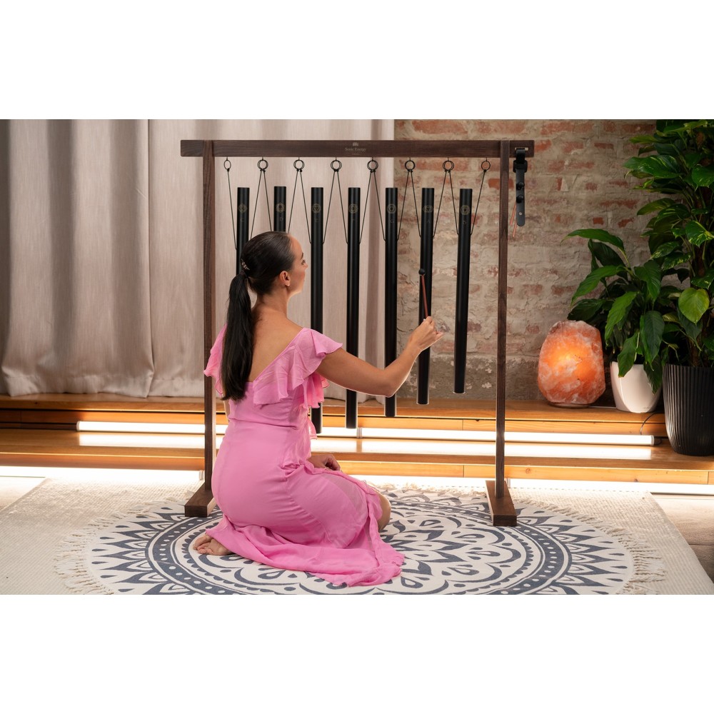 Набір чаймс MEINL Sonic Energy Sound Bath Tube Chime Chakra Set, 432 Hz, Black SBTSETCHA Набір чаймс MEINL Sonic Energy Sound Bath Tube Chime Chakra Set, 432 Hz, Black SBTSETCHA