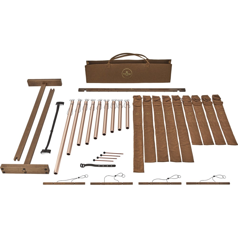 Набір чаймс MEINL Sonic Energy Sound Bath Tube Chime Solfeggio Set, Champagne Gold SBTSETSOL Набір чаймс MEINL Sonic Energy Sound Bath Tube Chime Solfeggio Set, Champagne Gold SBTSETSOL