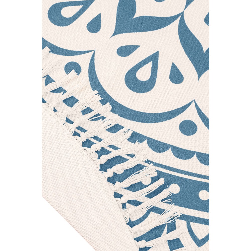Килим для медитації MEINL Sonic Energy Meditation Rug Navy Blue Floral Design MMR1NB