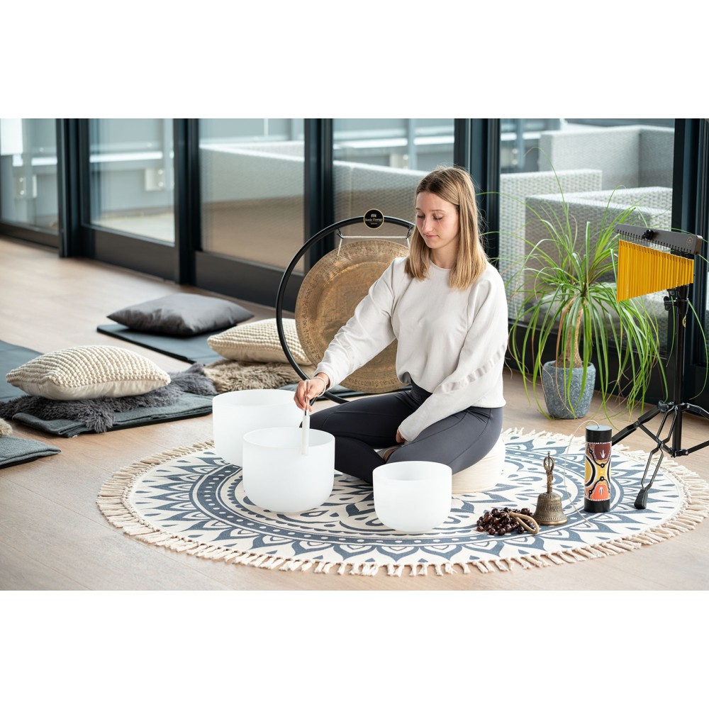 Килим для медитації MEINL Sonic Energy Meditation Rug Navy Blue Floral Design MMR1NB
