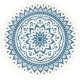 Килим для медитації MEINL Sonic Energy Meditation Rug Navy Blue Floral Design MMR1NB
