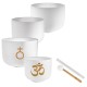 Набір співаючих чаш MEINL Sonic Energy Om Crystal Singing Bowls Set CSBSETOM4
