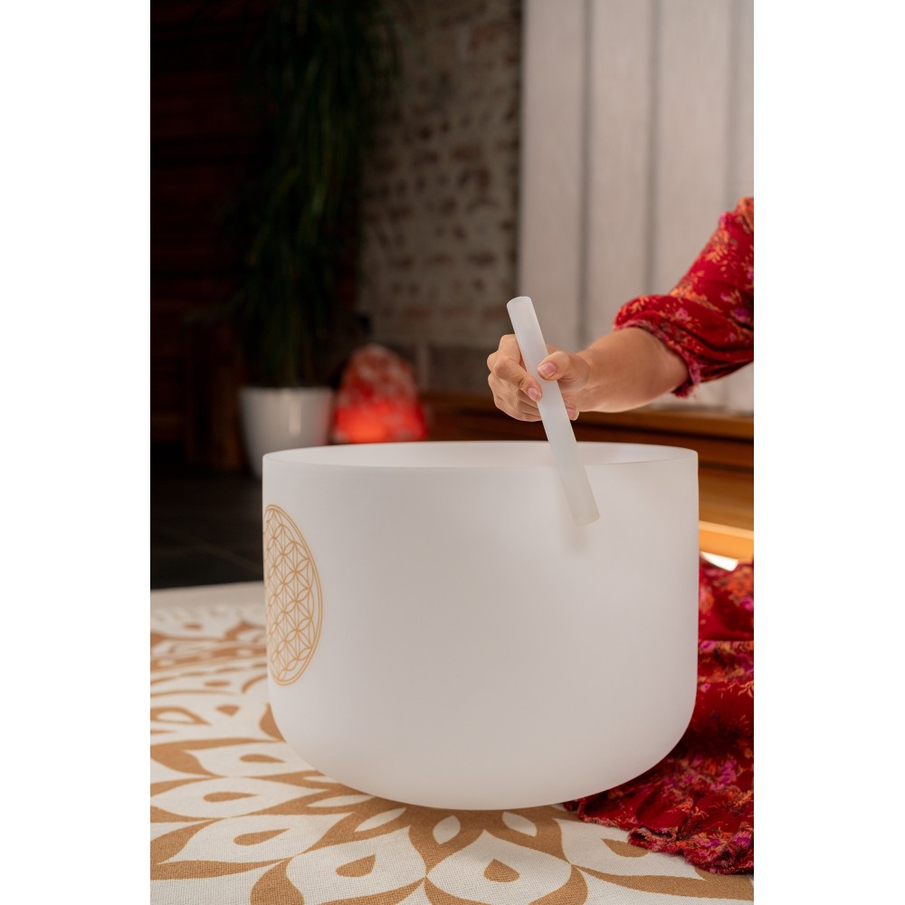 16" Співоча чаша MEINL Sonic Energy Crystal Singing Bowl Flower of Life 128 Hz C3 PCSB16FOL