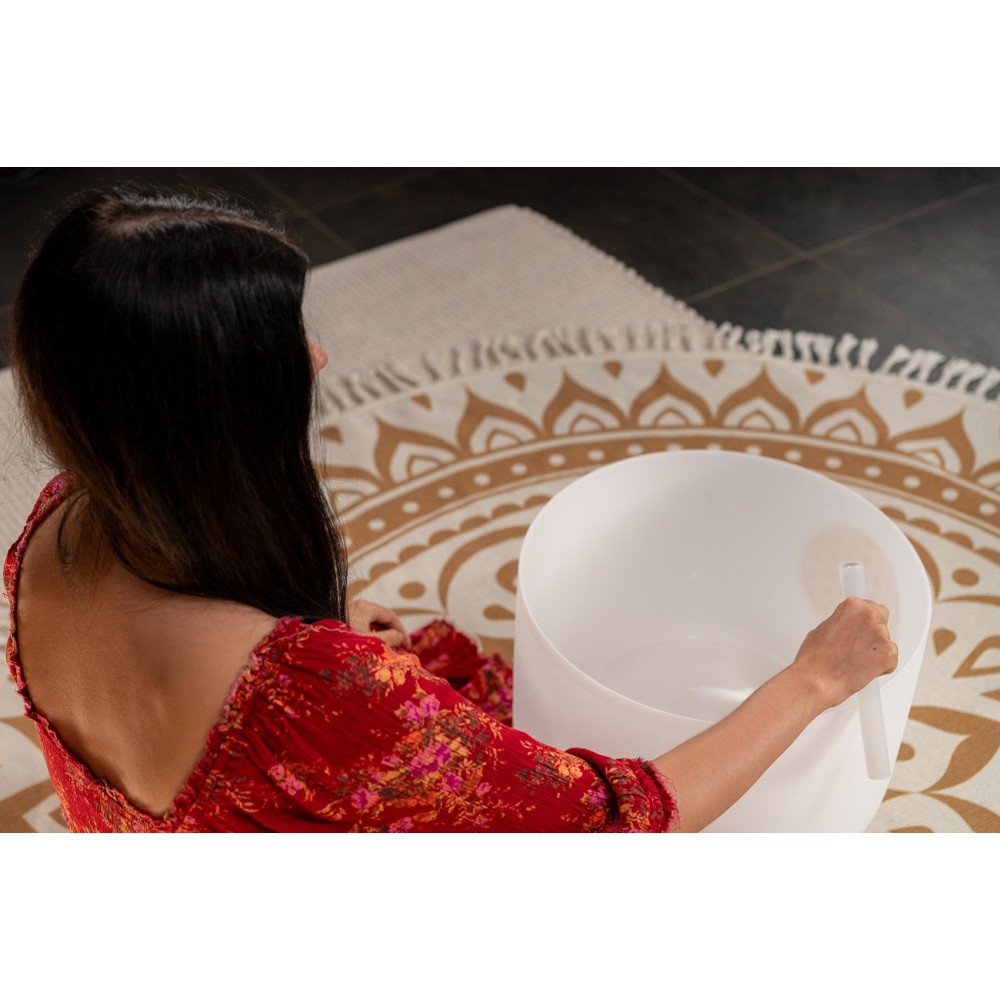 16" Співоча чаша MEINL Sonic Energy Crystal Singing Bowl Flower of Life 128 Hz C3 PCSB16FOL