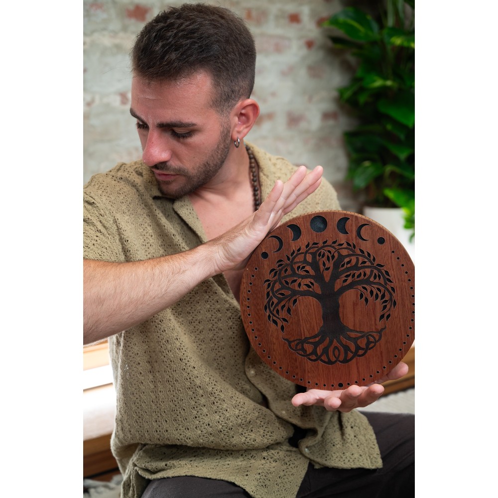 10" Рейндиск MEINL Sonic Energy Rain Disk Stream Sound Moon Phases & Tree of Life Carving RDS10MTOL 10" Рейндиск MEINL Sonic Energy Rain Disk Stream Sound Moon Phases & Tree of Life Carving RDS10MTOL