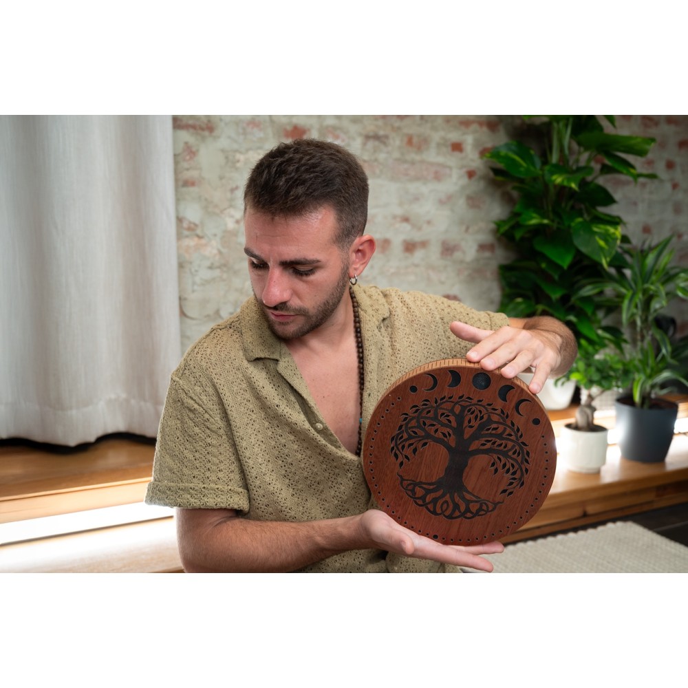 10" Рейндиск MEINL Sonic Energy Rain Disk Stream Sound Moon Phases & Tree of Life Carving RDS10MTOL 10" Рейндиск MEINL Sonic Energy Rain Disk Stream Sound Moon Phases & Tree of Life Carving RDS10MTOL