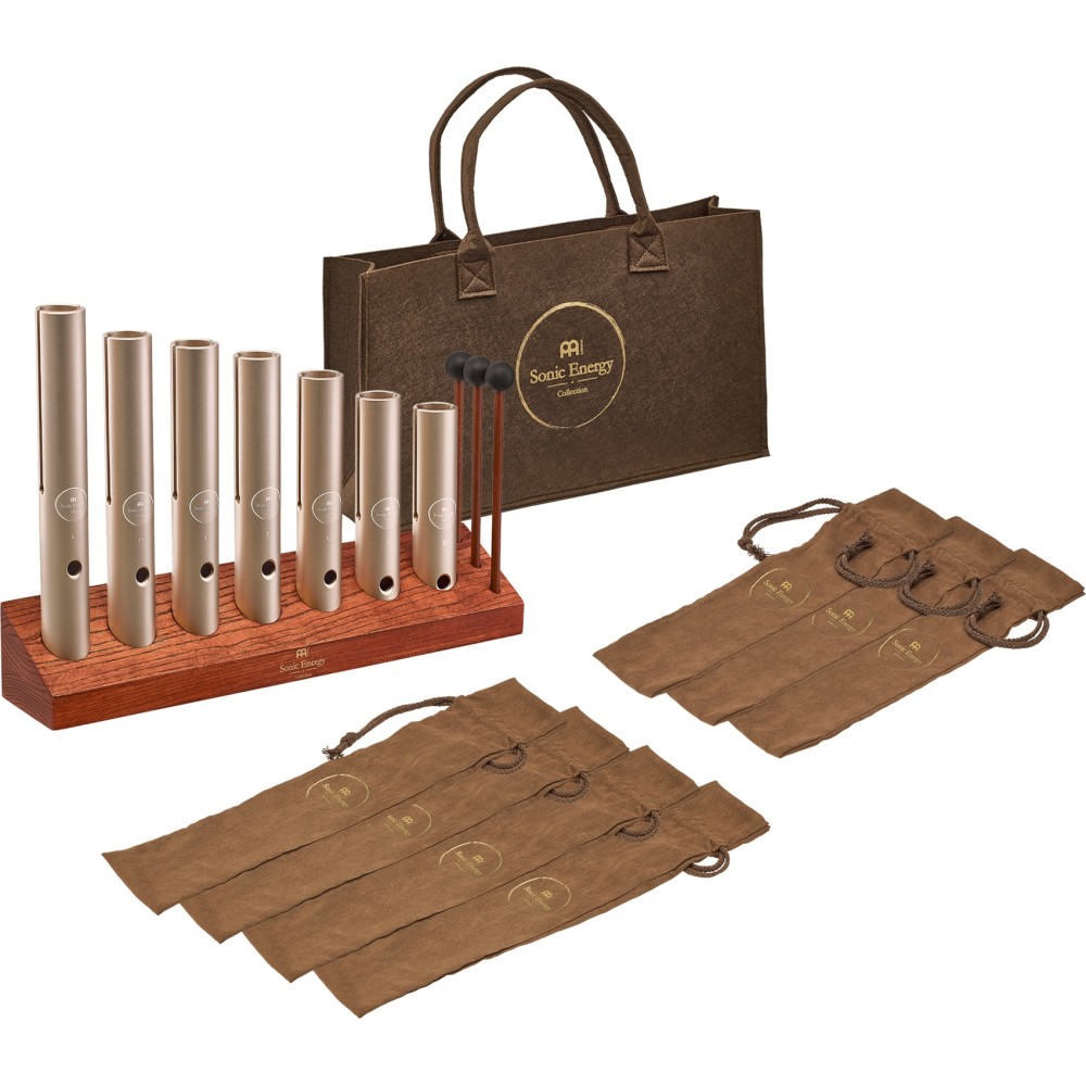 Набір трубочок вау-вау MEINL Sonic Energy Wah-Wah Tube Chakra Set 432 Hz Champagne Gold WWTSETCHA