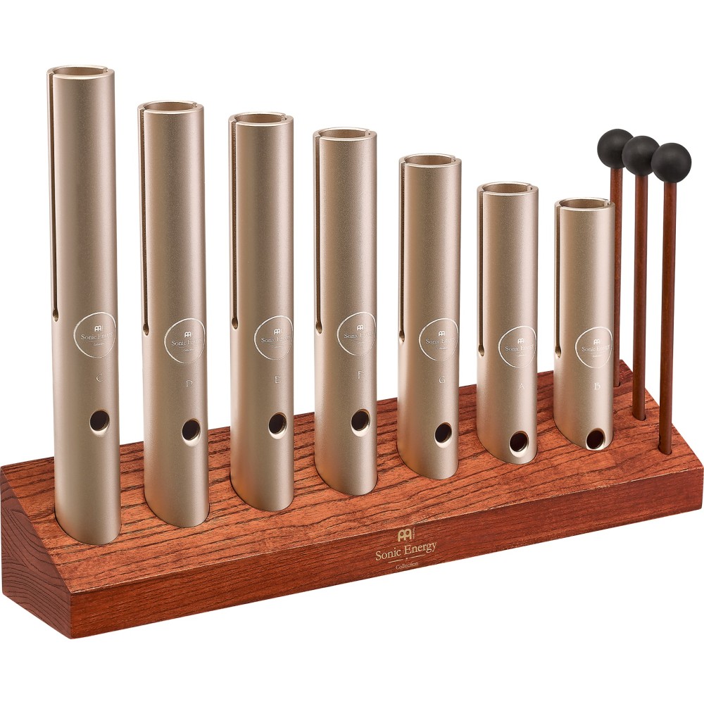 Набір трубочок вау-вау MEINL Sonic Energy Wah-Wah Tube Chakra Set 432 Hz Champagne Gold WWTSETCHA