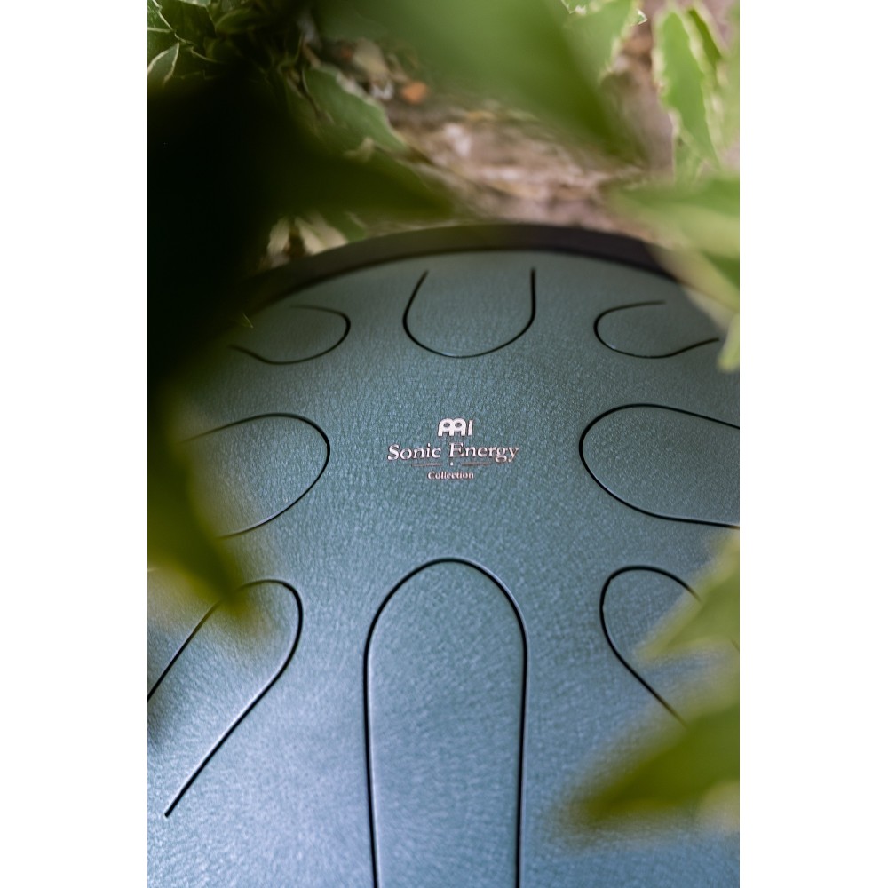 10" Глюкофон хеппі драм MEINL Sonic Energy Compact Steel Tongue Drum Dark Green B Minor CSTD1DG