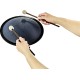 10" Глюкофон хеппі драм MEINL Sonic Energy Compact Steel Tongue Drum Navy Blue C Minor CSTD2NB