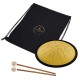 10" Глюкофон хеппі драм MEINL Sonic Energy Compact Steel Tongue Drum Gold D Minor CSTD3G