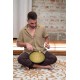 10" Глюкофон хеппі драм MEINL Sonic Energy Compact Steel Tongue Drum Gold D Minor CSTD3G