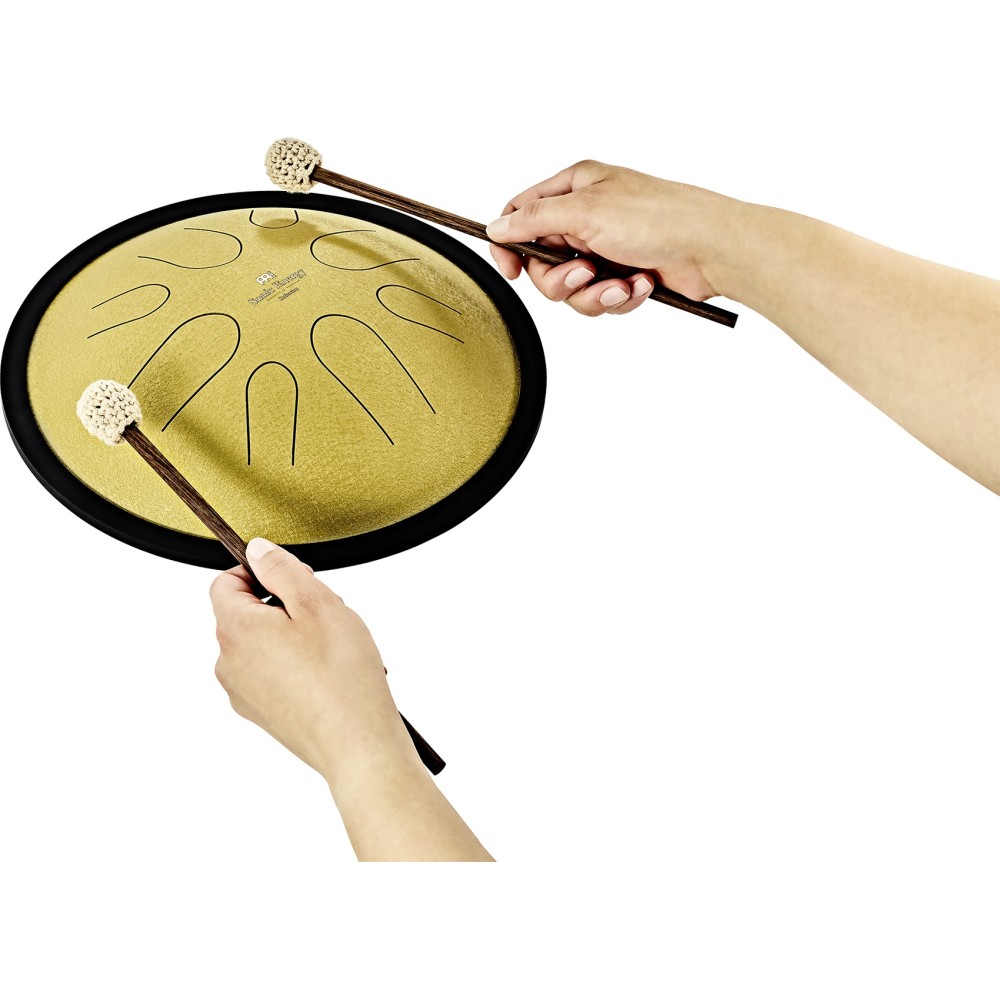10" Глюкофон хеппі драм MEINL Sonic Energy Compact Steel Tongue Drum Gold D Minor CSTD3G