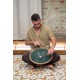 16" Глюкофон хеппі драм MEINL Sonic Energy Octave Steel Tongue Drum Dark Green F Major OSTD3DGE