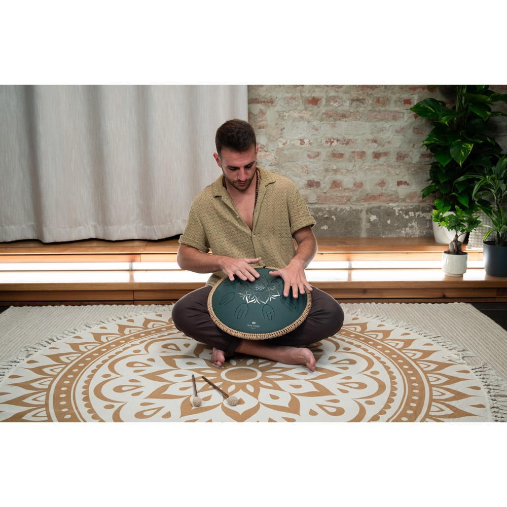 16" Глюкофон хеппі драм MEINL Sonic Energy Octave Steel Tongue Drum Dark Green F# Minor OSTD4DGE 16" Глюкофон хеппі драм MEINL Sonic Energy Octave Steel Tongue Drum Dark Green F# Minor OSTD4DGE