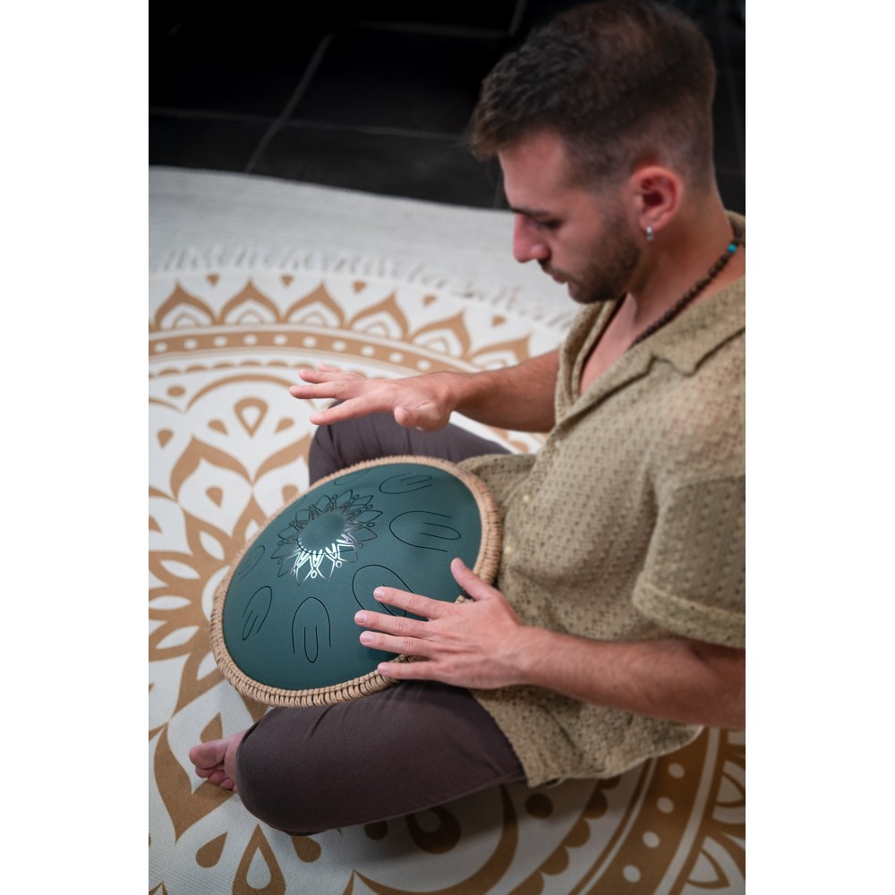 16" Глюкофон хеппі драм MEINL Sonic Energy Octave Steel Tongue Drum Dark Green F# Minor OSTD4DGE 16" Глюкофон хеппі драм MEINL Sonic Energy Octave Steel Tongue Drum Dark Green F# Minor OSTD4DGE
