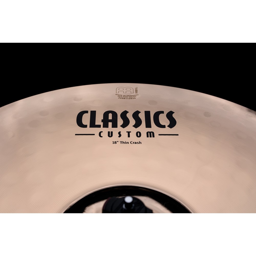 18" MEINL Classics Custom Brilliant Thin Crash