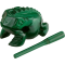 Гуїро Nino Percussion NINO515GR Wood Frog Guiro Large Green