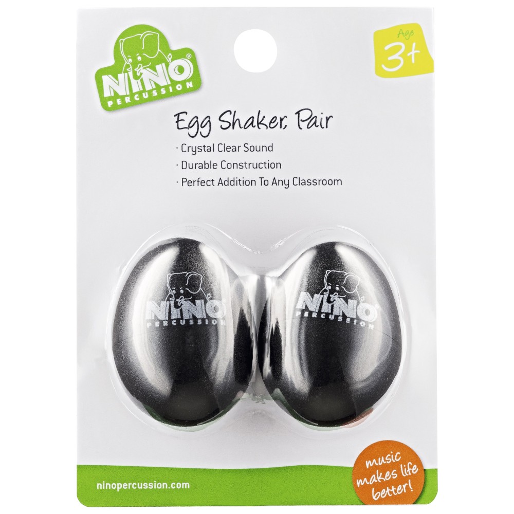 Шейкер Nino Percussion Egg Shaker Pair Black