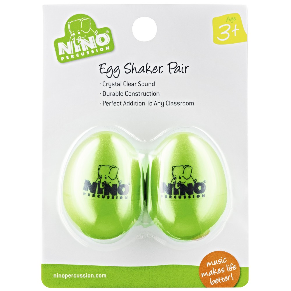 Шейкер Nino Percussion Egg Shaker Pair Grass-Green