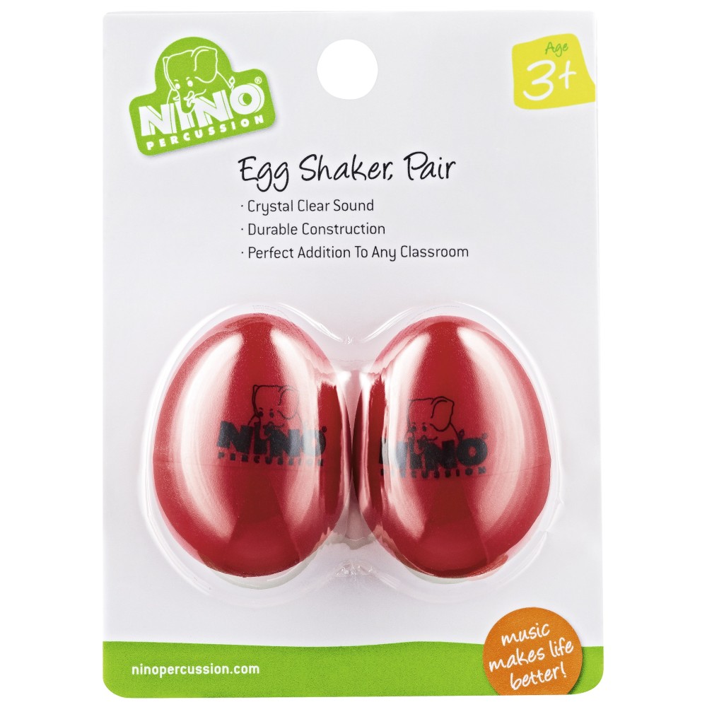 Шейкер Nino Percussion Egg Shaker Pair Red