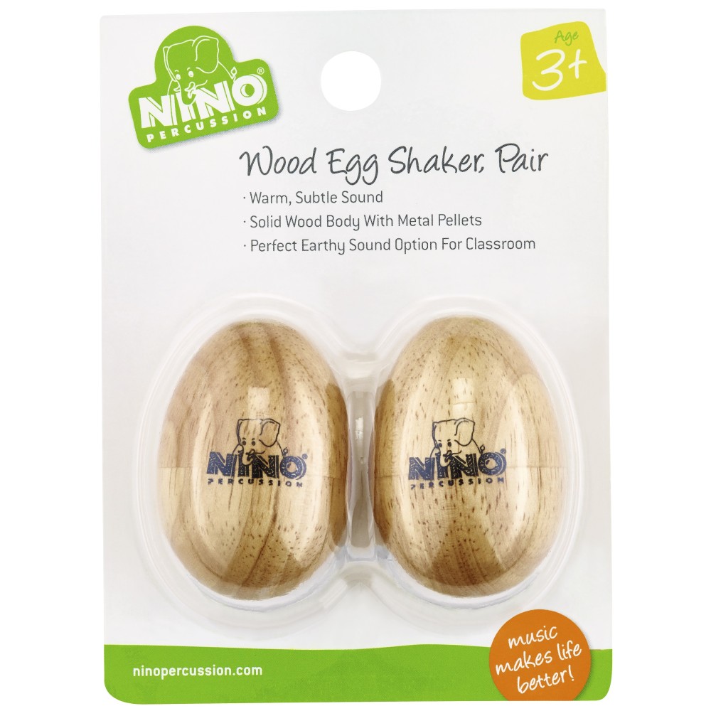 Шейкер Nino Percussion Wood Egg Shaker Pair Small
