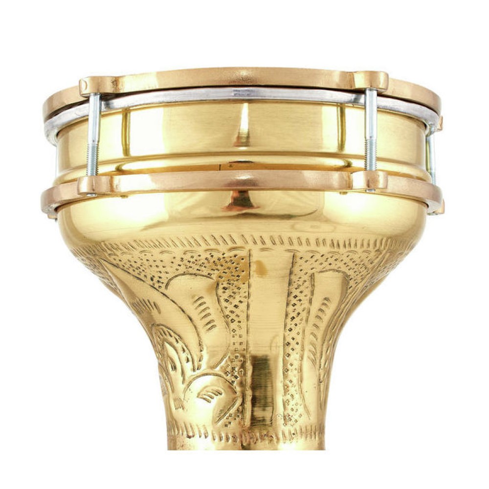 Дарбука MEINL HE-215 Darbuka Copper, brass plated, hand hammered