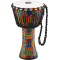 Джембе MEINL PADJ2-S-F Travel Series Rope Tuned Djembe With Synthetic Head Kenyan Quilt 8" 