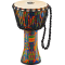 Джембе MEINL PADJ2-S-G Travel Series Rope Tuned Djembe With Goat Skin Head Kenyan Quilt 8" 