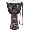 Джембе MEINL PADJ7-L-F Travel Series Rope Tuned Djembe With Synthetic Head Day Of The Dead 12"