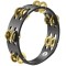 Тамбурін MEINL Compact Wood Tambourine Solid Brass Jingles CTA2B-BK Black