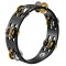 Тамбурін MEINL Compact Wood Tambourine Steel-Solid Brass Jingles CTA2M-BK Black