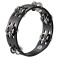 Тамбурін MEINL Compact Wood Tambourine Steel Jingles CTA2S-BK Black