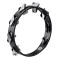 Тамбурін MEINL Super-Dry Studio Wood Tambourine Stainless Steel Jingles STA1S-BK Black