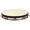 Тамбурін MEINL Headed Wood Traditional Goatskin Tambourine Stainless Steel Jingles 1 Row TAH1WB