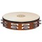 Тамбурін MEINL Traditional Goat-Skin Wood Tambourine Aluminium Jingles TAH2A-AB African Brown