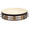 Тамбурін MEINL Headed Wood Traditional Goatskin Tambourine Stainless Steel Jingles 2 Rows TAH2WB