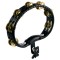 Тамбурін MEINL Mountable Traditional ABS Tambourine Brass Jingles TMT2B-BK Black